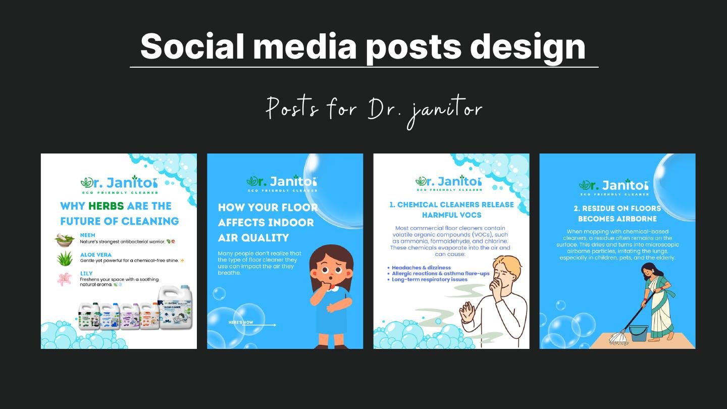 Social media posts Dr. Janitor 1
