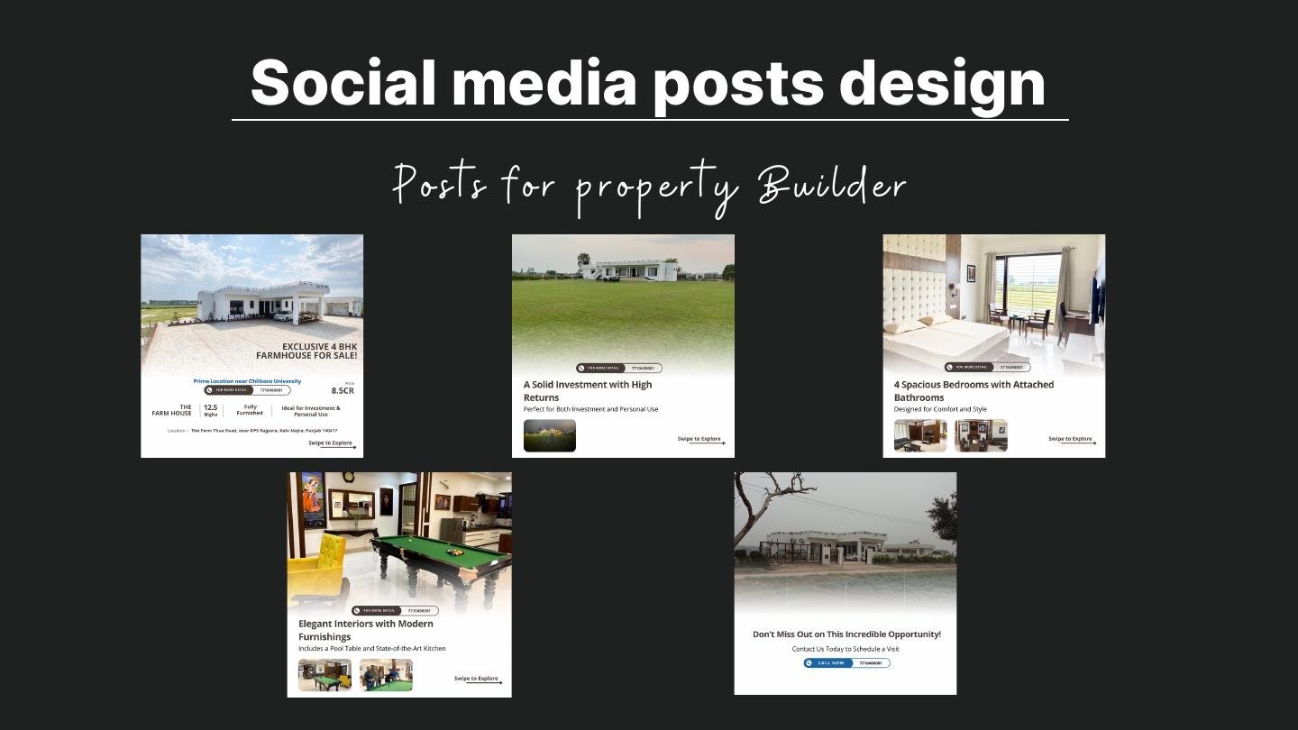 Social media posts Property Builder